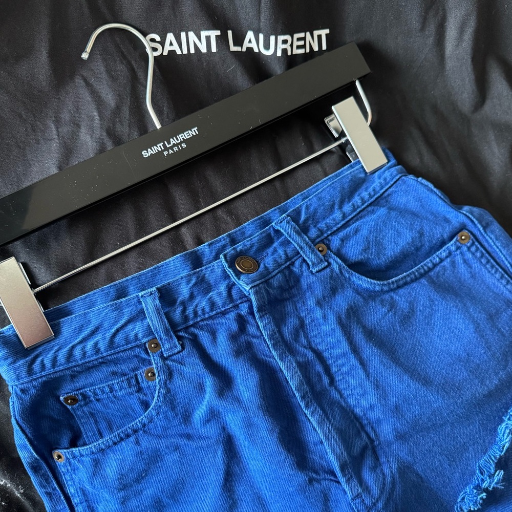 100% Authentic SAINT LAURENT Denim Shorts